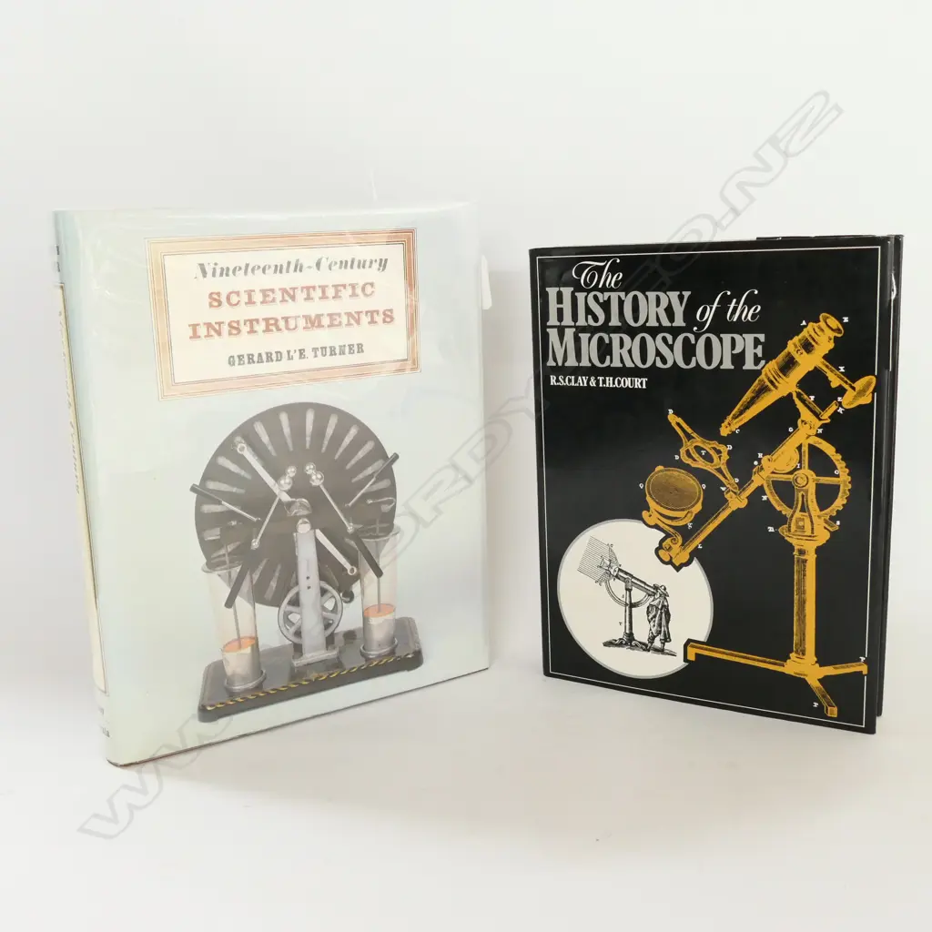 2 BOOKS: 19thC SCIENTIFIC INSTRUMENTS & THE HISTORY OF THE MICROSCOPE Image 1++